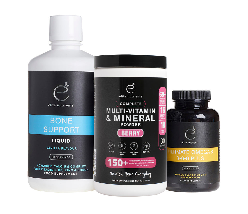 Bone Support Liquid Daily 90 Pack Plus Powder with Liquid Bone Support – EliteNutrients