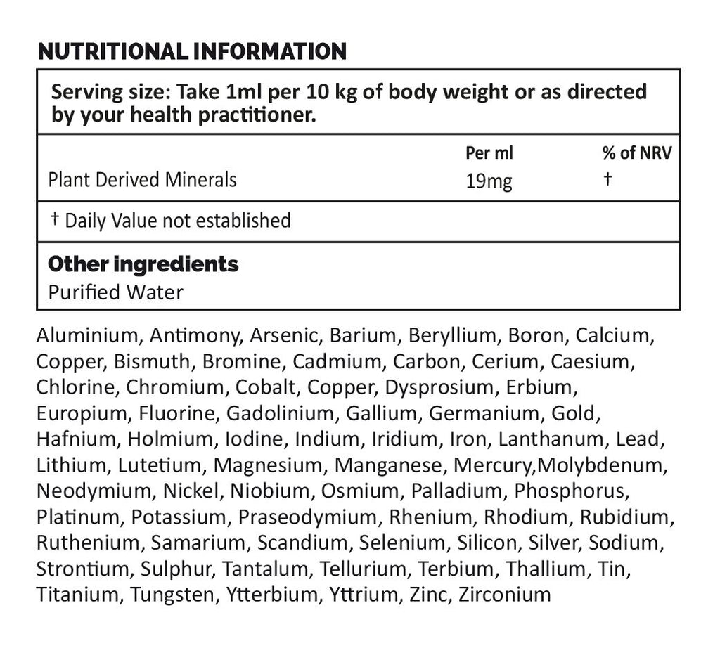 Plant Derived Minerals - 30 Servings