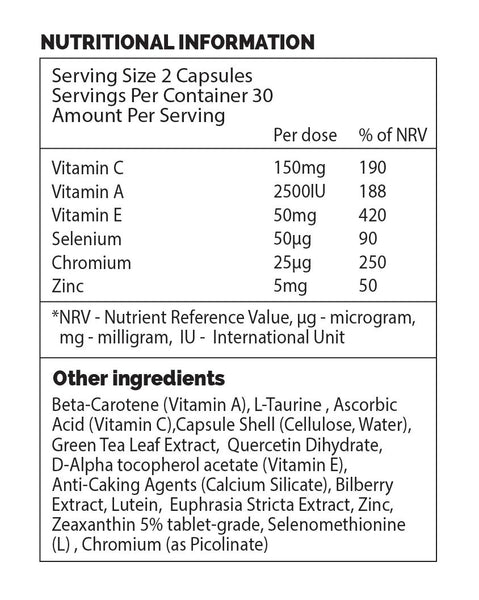 Visionaid Plus - 60 Capsules – EliteNutrients